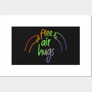 Air Hugs Rainbow Free Social Distancing Cute Back to School Posters and Art